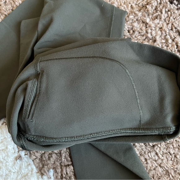 Lululemon Wunder Under High-Rise Tight Sz 4/25" *Full-On Luon In Dark Olive - Picture 8 of 9